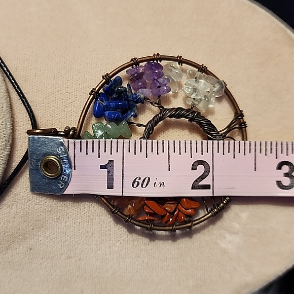 Chakra Tree of Life Pendant  handmade - Picture 8 of 9